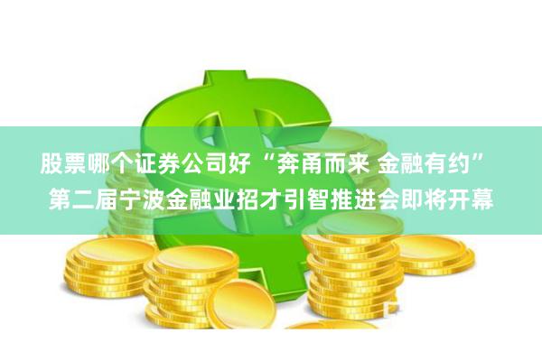 股票哪个证券公司好 “奔甬而来 金融有约”  第二届宁波金融业招才引智推进会即将开幕